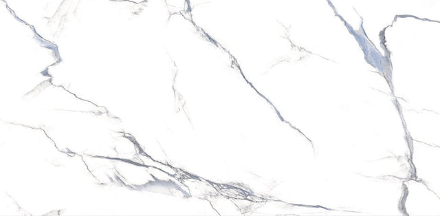 Calacatta Aqua Satin Matte - Porcelain Wall & Floor Tile - BUILDMYPLACE