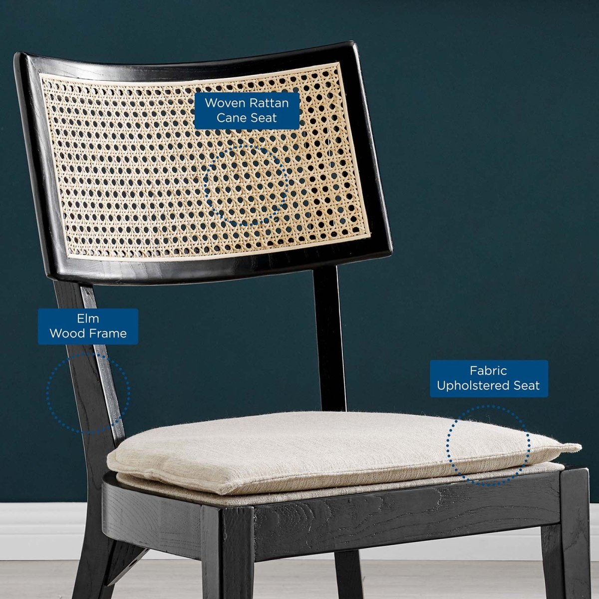 Caledonia Wood Dining Chair - BUILDMYPLACE