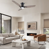 CALEN 48 inch 3 - Blade Flush Mount Smart Ceiling Fan with LED Light & Remote - LEDMyPlace