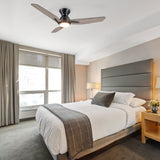 CALEN 52 inch 3 - Blade Flush Mount Smart Ceiling Fan with LED Light & Remote - LEDMyPlace