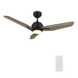 CALEN 52 inch 3 - Blade Smart Ceiling Fan with LED Light & Remote - LEDMyPlace