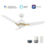 CALEN 52 inch 3 - Blade Smart Ceiling Fan with LED Light & Remote - LEDMyPlace