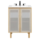 Calla 24" Perforated Metal Bathroom Vanity - BUILDMYPLACE