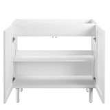 Calla 36" Perforated Metal Bathroom Vanity Cabinet (Sink Basin Not Included) - BUILDMYPLACE
