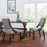 Cambridge Upholstered Fabric Dining Chairs - Set of 2 - BUILDMYPLACE