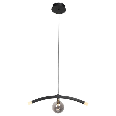 Camden Smoky Gray Glass Shade Creative Led Pendant Light - BUILDMYPLACE