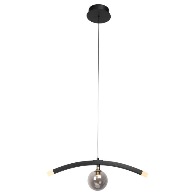 Camden Smoky Gray Glass Shade Creative Led Pendant Light - BUILDMYPLACE