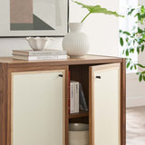 Capri 33" Wood Grain Storage Cabinet - BUILDMYPLACE