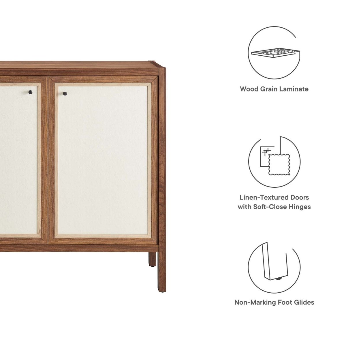 Capri 33" Wood Grain Storage Cabinet - BUILDMYPLACE