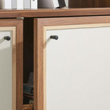 Capri 4 - Shelf Wood Grain Bookcase - BUILDMYPLACE