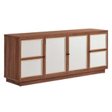 Capri 63" Wood Grain TV Console - BUILDMYPLACE