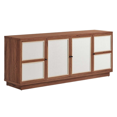 Capri 63" Wood Grain TV Console - BUILDMYPLACE