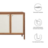 Capri 65" Wood Grain Sideboard Storage Cabinet - BUILDMYPLACE