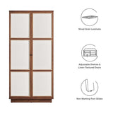 Capri 70" Tall Wood Grain Storage Cabinet - BUILDMYPLACE