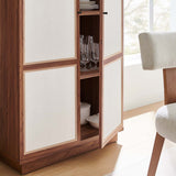 Capri 70" Tall Wood Grain Storage Cabinet - BUILDMYPLACE