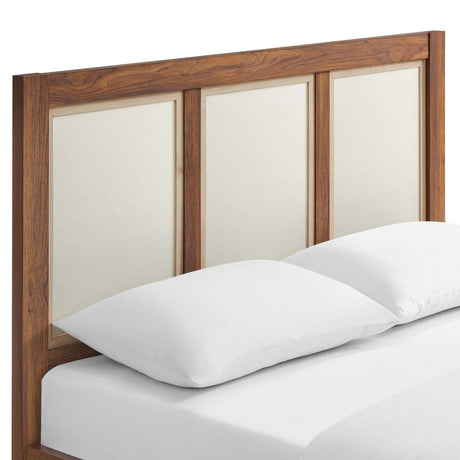 Capri Queen Wood Grain Platform Bed - BUILDMYPLACE