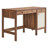 Capri Wood Grain Office Desk - BUILDMYPLACE