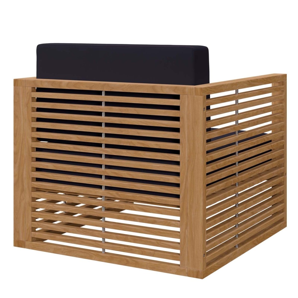 Carlsbad Teak Wood Outdoor Patio Armchair - BUILDMYPLACE