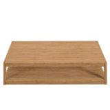 Carlsbad Teak Wood Outdoor Patio Coffee Table - BUILDMYPLACE