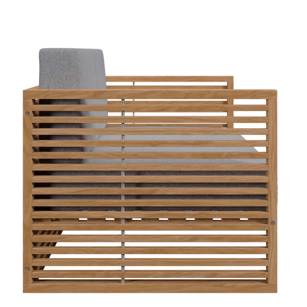 Carlsbad Teak Wood Outdoor Patio Loveseat - BUILDMYPLACE