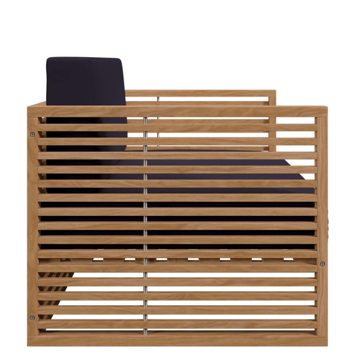 Carlsbad Teak Wood Outdoor Patio Loveseat - BUILDMYPLACE