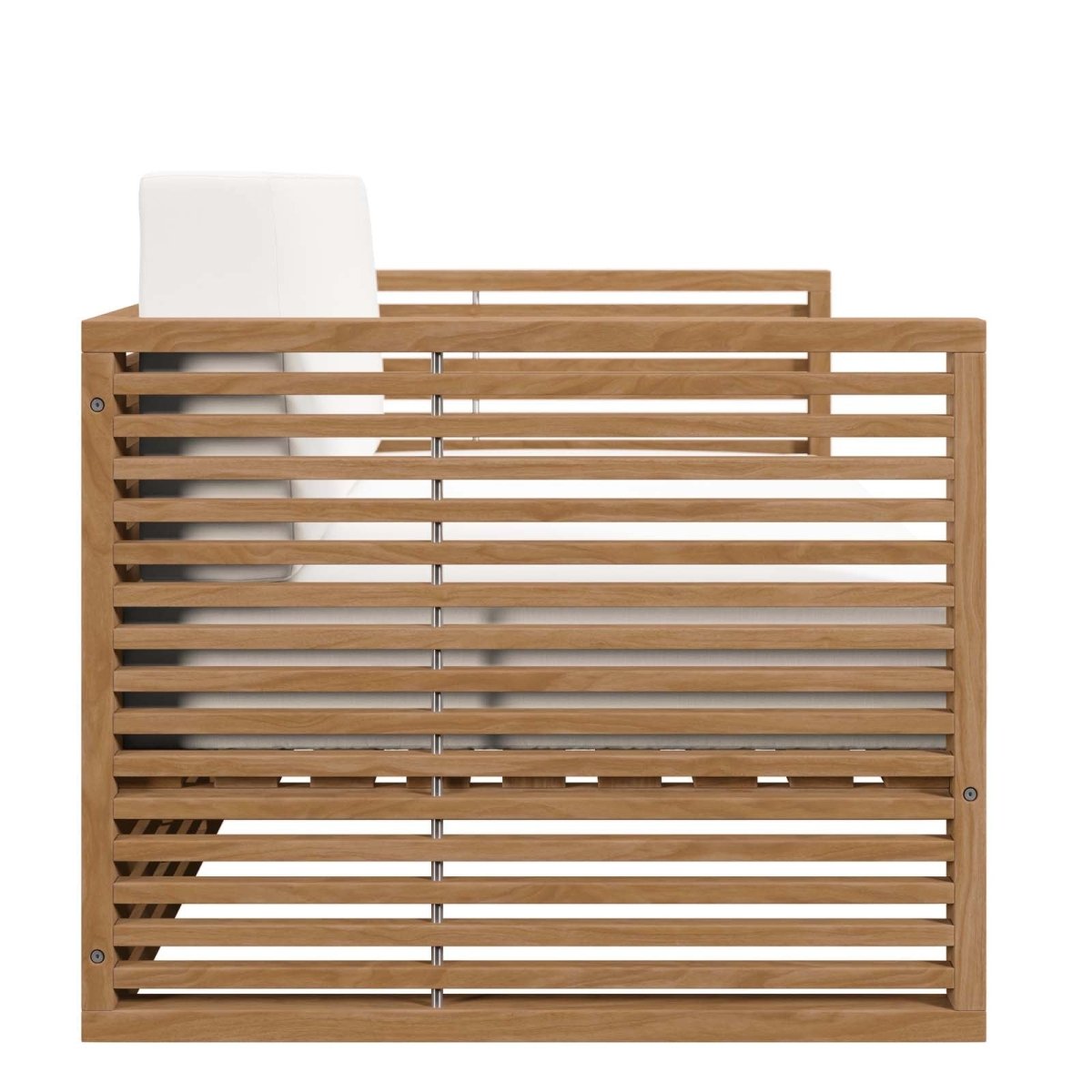 Carlsbad Teak Wood Outdoor Patio Loveseat - BUILDMYPLACE
