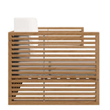 Carlsbad Teak Wood Outdoor Patio Loveseat - BUILDMYPLACE