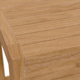 Carlsbad Teak Wood Outdoor Patio Side Table - BUILDMYPLACE