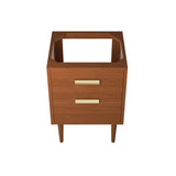 Cassia 24" Teak Wood Bathroom Vanity Cabinet (Sink Basin Not Included) - BUILDMYPLACE