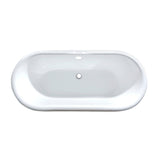 Cast Iron Double Ended Clawfoot Tub with 7 - Inch Faucet Drillings - BUILDMYPLACE