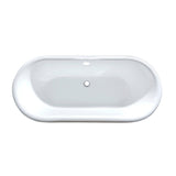 Cast Iron Double Ended Clawfoot Tub with 7 - Inch Faucet Drillings - BUILDMYPLACE
