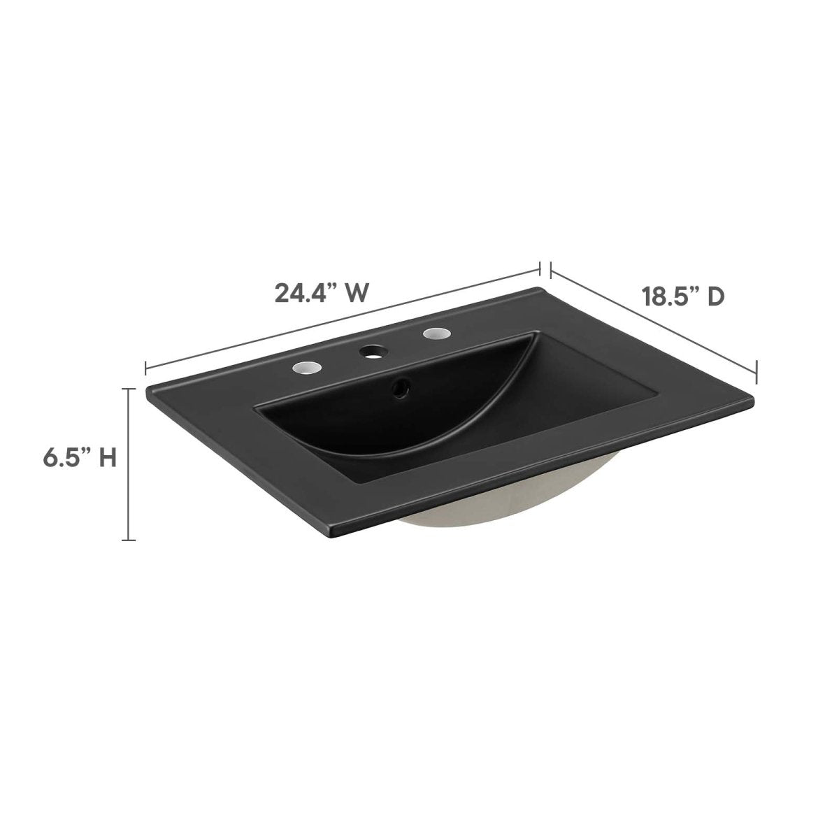 Cayman 24" Bathroom Sink - BUILDMYPLACE