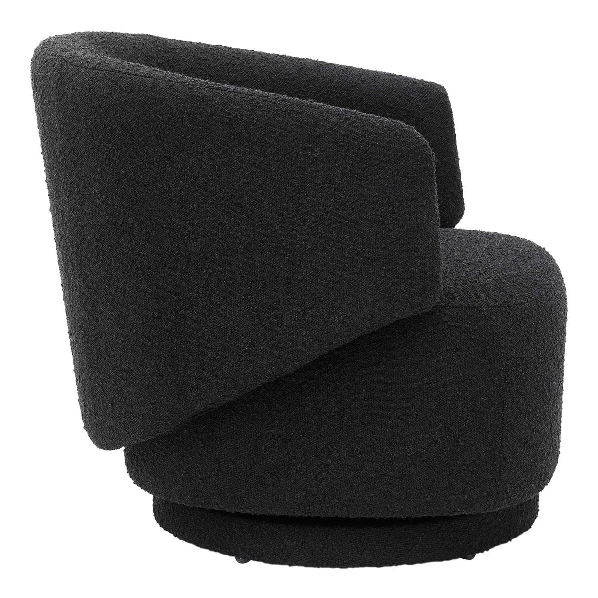 Celestia Boucle Fabric Swivel Chair - BUILDMYPLACE