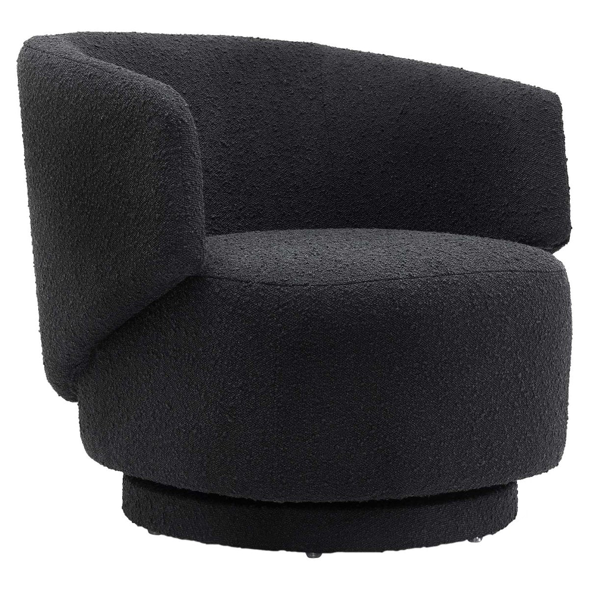 Celestia Boucle Fabric Swivel Chair - BUILDMYPLACE