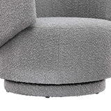 Celestia Boucle Fabric Swivel Chair - BUILDMYPLACE
