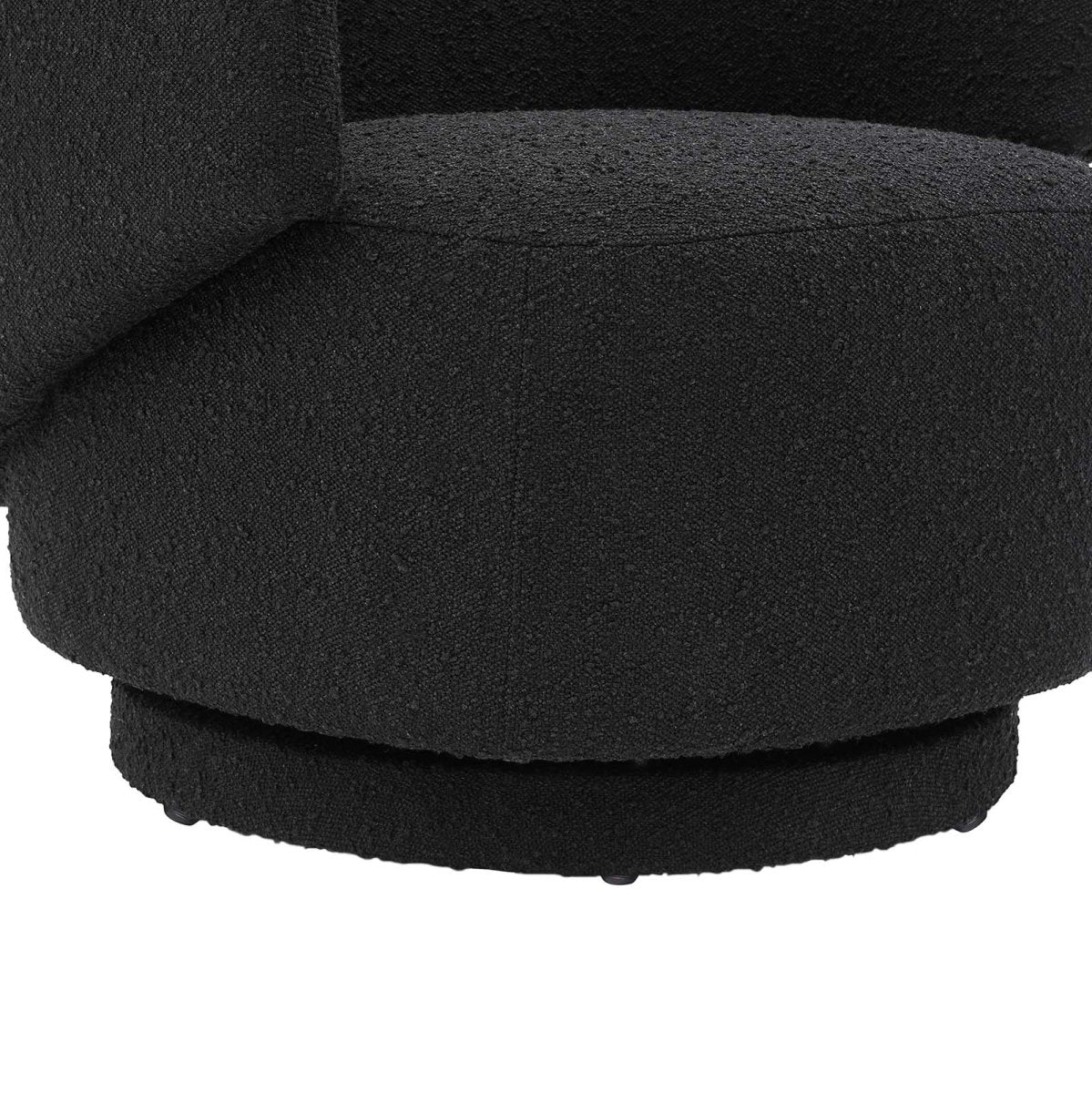 Celestia Boucle Fabric Swivel Chair - BUILDMYPLACE