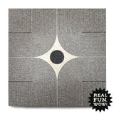 Haustile - Centered Lines -12" x 12" -  8 pc per box • 8 SF per box