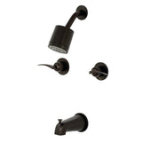 Centurion Two Handle Tub And Shower Faucet In 5" Tub Spout Reach - BUILDMYPLACE