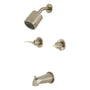 Centurion Two Handle Tub And Shower Faucet In 5" Tub Spout Reach - BUILDMYPLACE