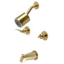 Centurion Two Handle Tub And Shower Faucet In 5" Tub Spout Reach - BUILDMYPLACE