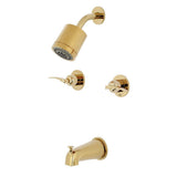 Centurion Two Handle Tub And Shower Faucet In 5" Tub Spout Reach - BUILDMYPLACE