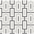 Chain Soho Midnight Blend Matte Glazed Porcelain Mosaic - BUILDMYPLACE