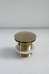 Changeable Overflow + Dome for pop up Drain - Brushed gold - BUILDMYPLACE