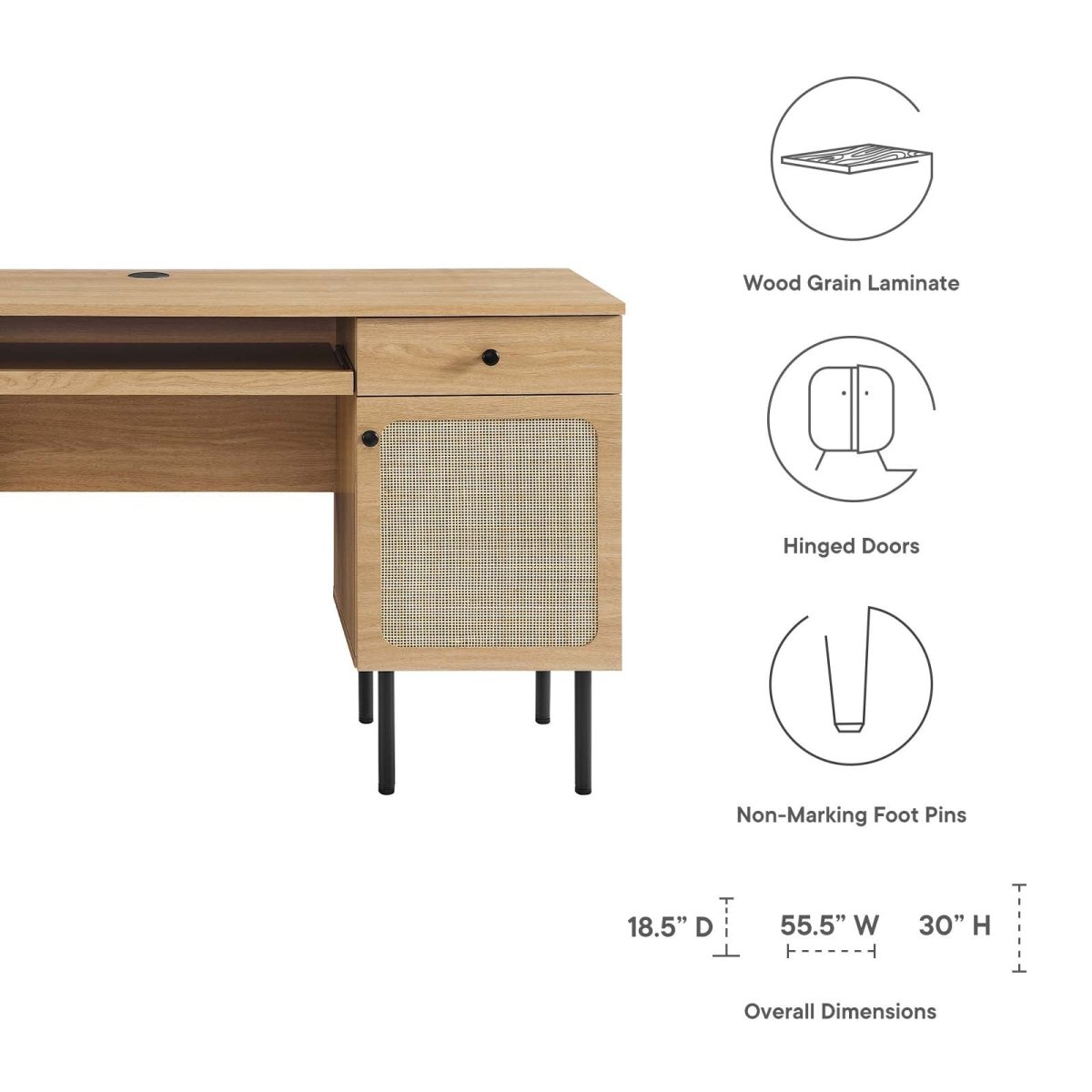 Chaucer Office Desk - BUILDMYPLACE