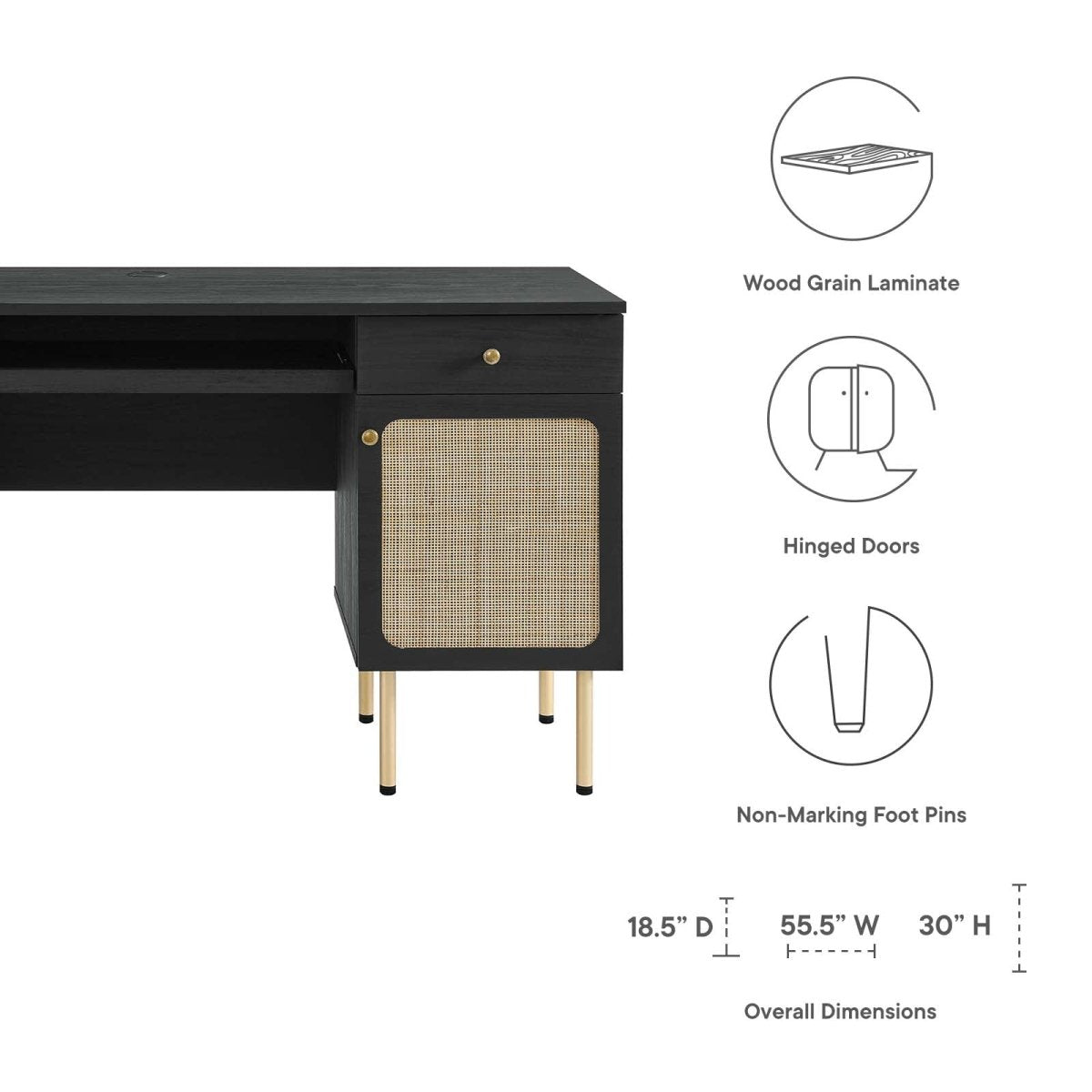 Chaucer Office Desk - BUILDMYPLACE