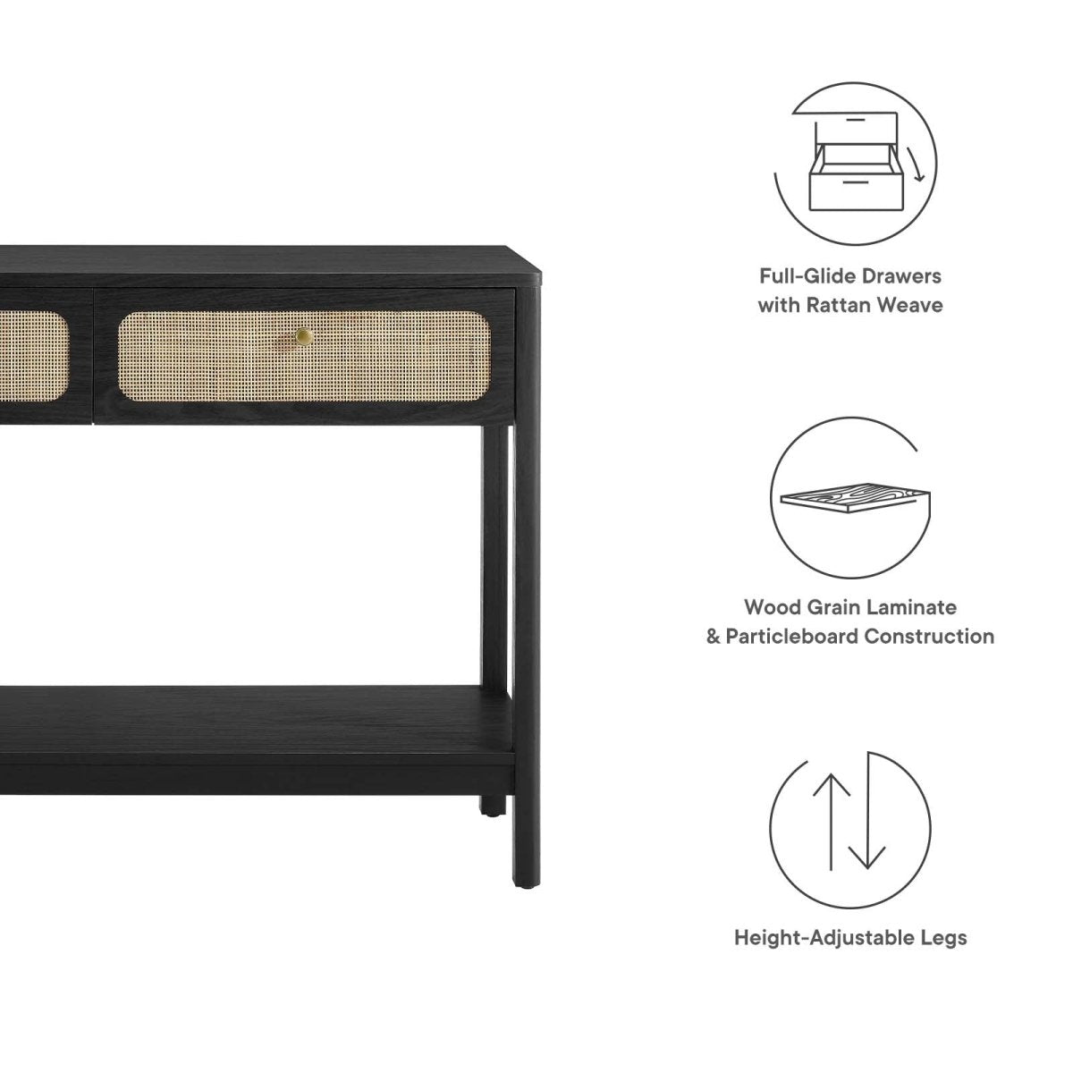 Chaucer Wood Entryway Console Table - BUILDMYPLACE