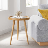 Chiro Round Wood Side Table - BUILDMYPLACE