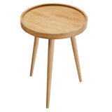 Chiro Round Wood Side Table - BUILDMYPLACE