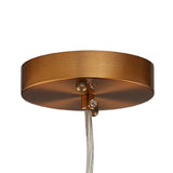 Circulus Chrome Gray Ribbed Glass Indoor & Outdoor Pendant Light - BUILDMYPLACE