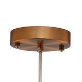Circulus Chrome Gray Ribbed Glass Indoor & Outdoor Pendant Light - BUILDMYPLACE